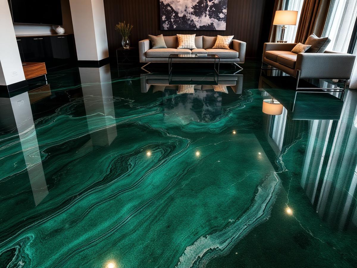 Sol Design — ambiance Émeraude, Vert profond · argent