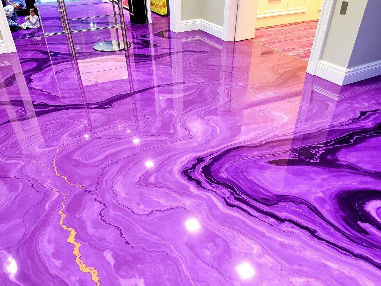 Sol Design — ambiance Amethyste, Violet · blanc perle