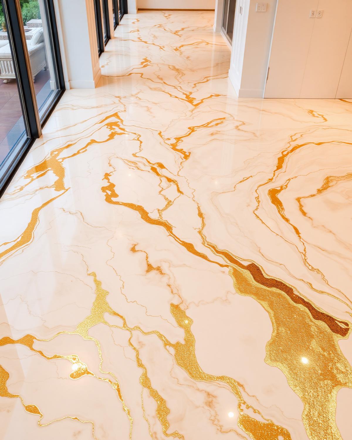 Sol Design — ambiance Ivoire & Or, Blanc perle · or champagne